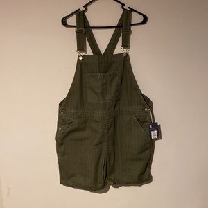Olive Green Overalls